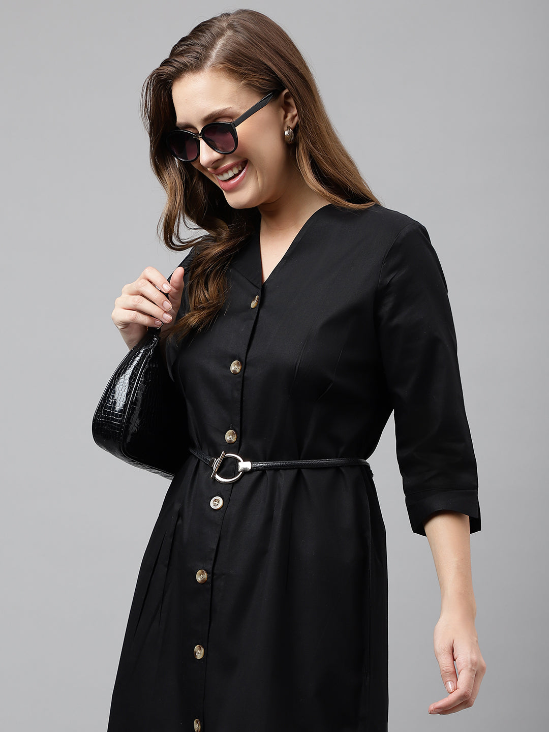 Dress Shirt Ladies Plain Black Dress Ladies Tshirt Dresses Women