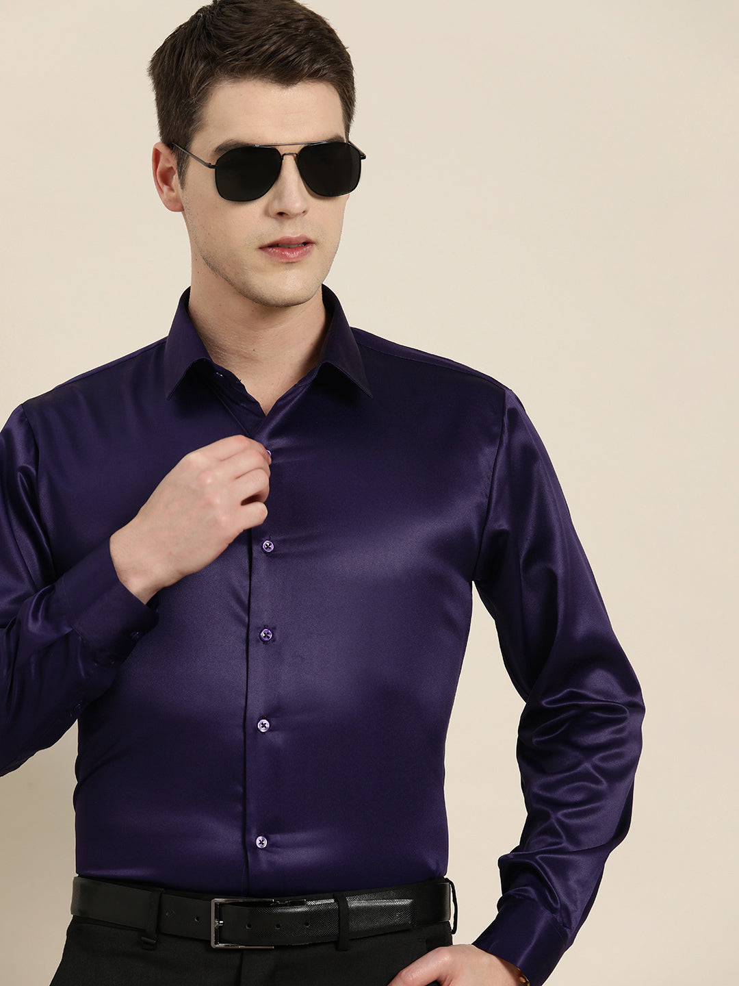 Dark Purple Suit Black And Purple Shirt Mens Formal Shirt Long Sleeve (Dark Purple) Dark Purple Suit Black And Purple Shirt Mens Formal Shirt Long Sleeve (Dark Purple)