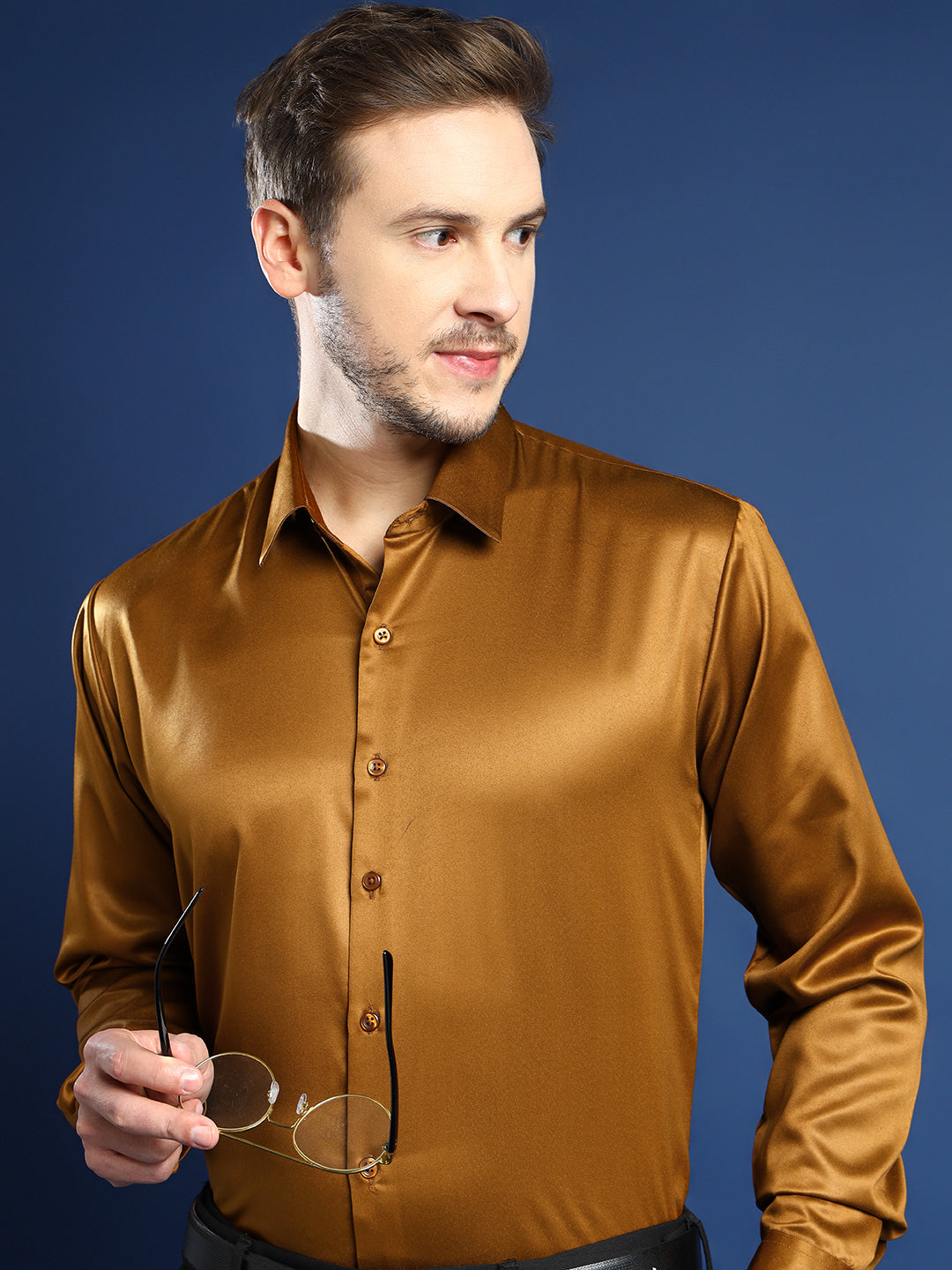 copper color mens dress shirt VKWEAR Men's Classic Fit Long Sleeve Button Down Dress Shirt Copper 2XL