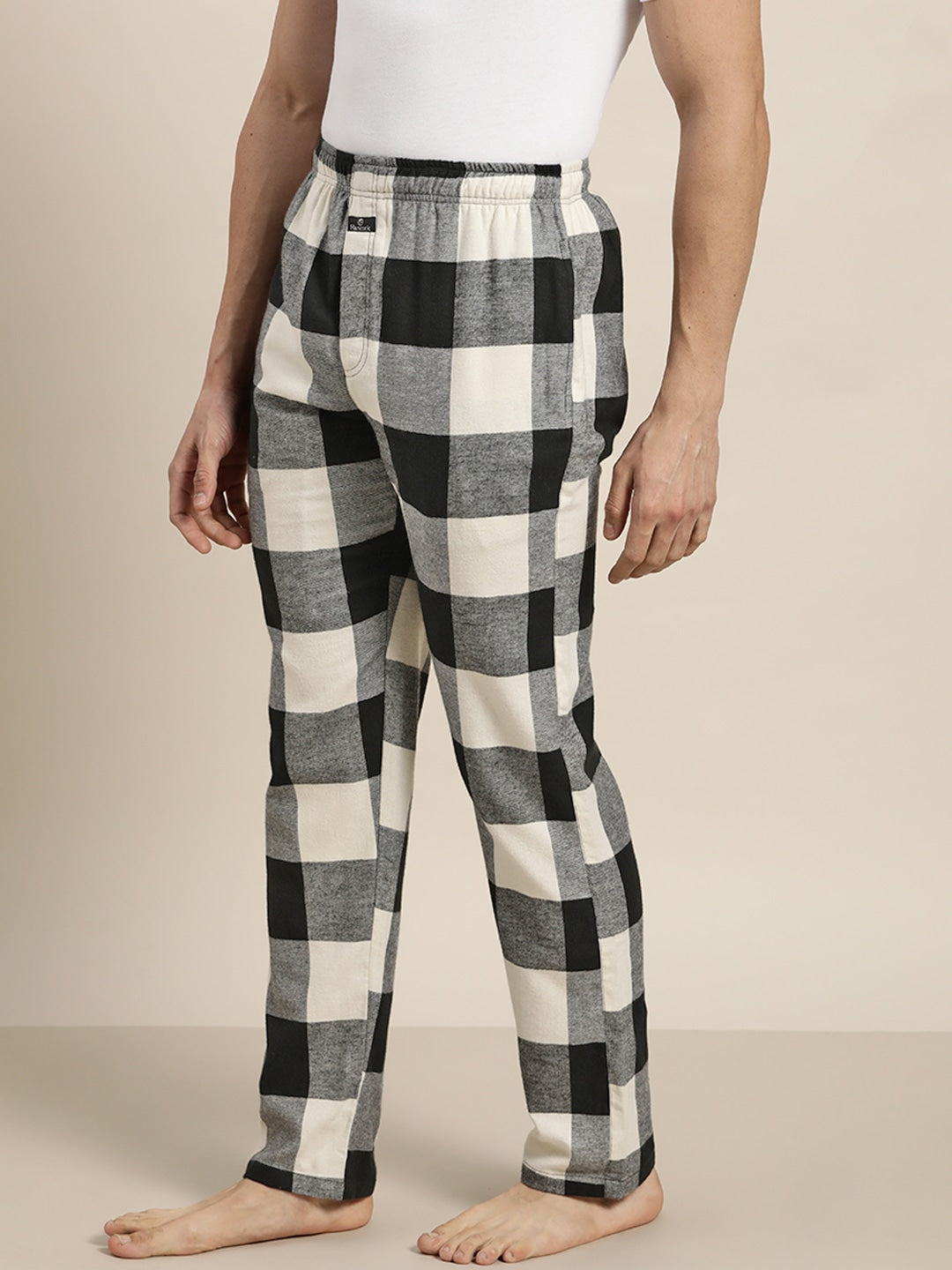 For Men Black Buffalo Plaid Mens Pajama Pants Men Grey Black