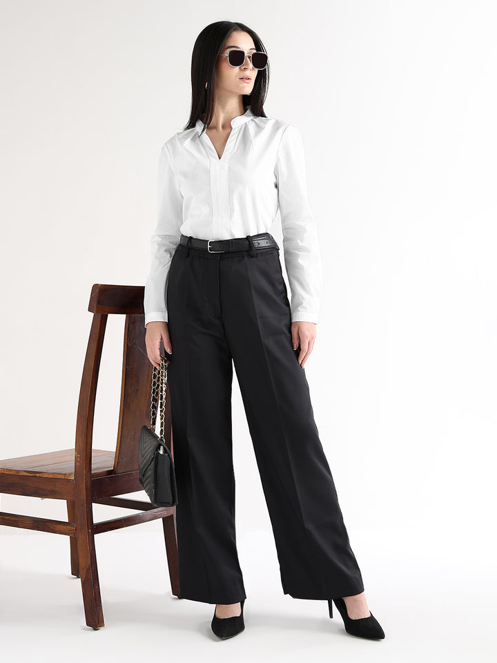 Hancock   Women   White   Solids   Pure Cotton   Regular Fit   Formal   Top