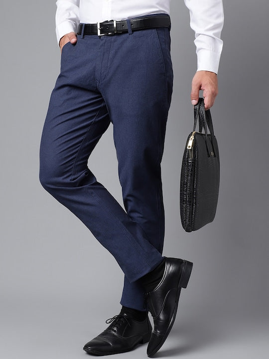 Cantabil Formal Trousers  Buy Cantabil Men Navy Trouser Online  Nykaa  Fashion