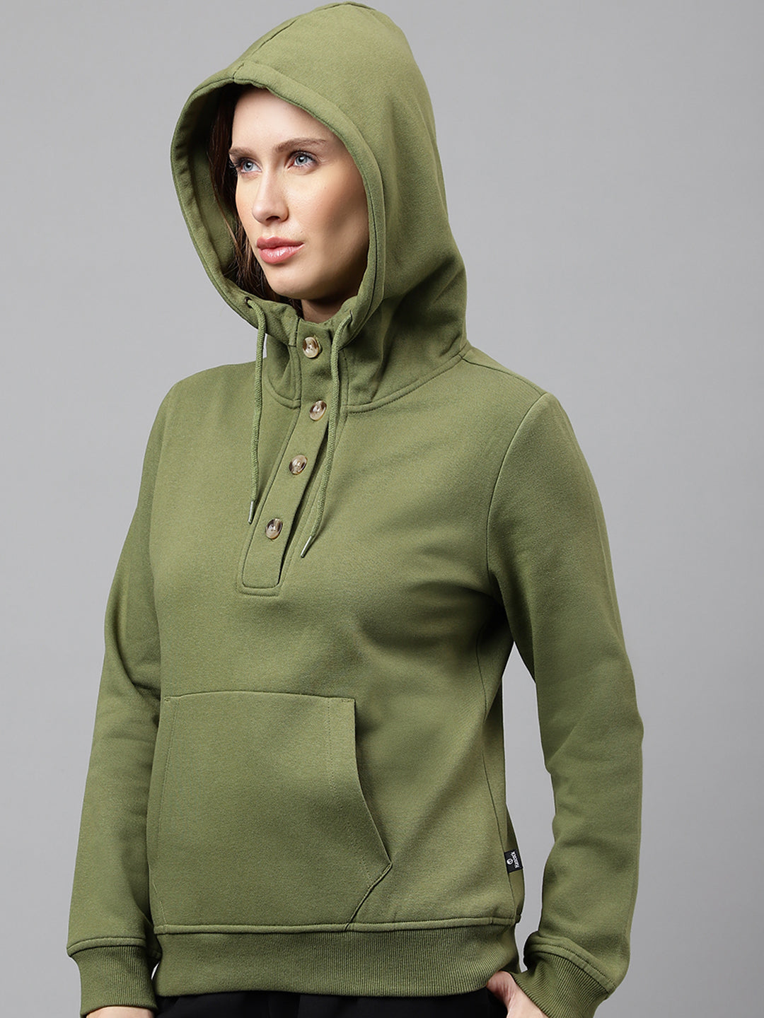 Women's fitted hooded sweatshirt clearance