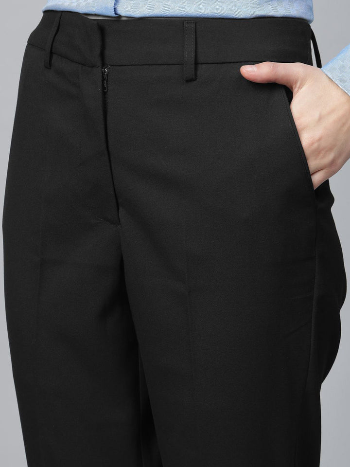 Hancock   Women   Brown & Black   Solids   Viscose Rayon   Slim Fit   Formal   Suit Set