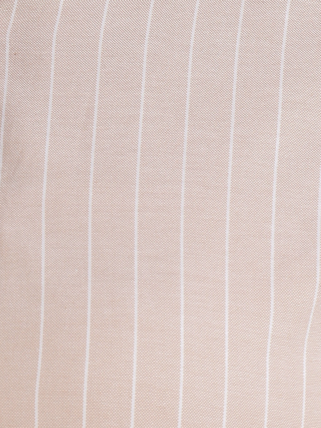 Women Beige Striped Pure Cotton Slim Fit Formal Shirt