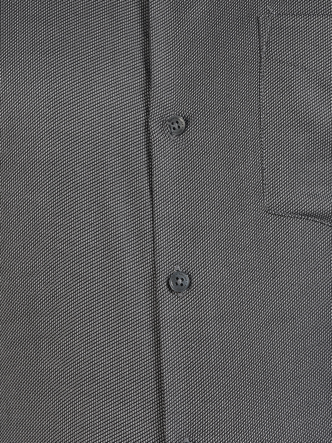 Men Grey Solid Pure Cotton Slim Fit Formal Shirt