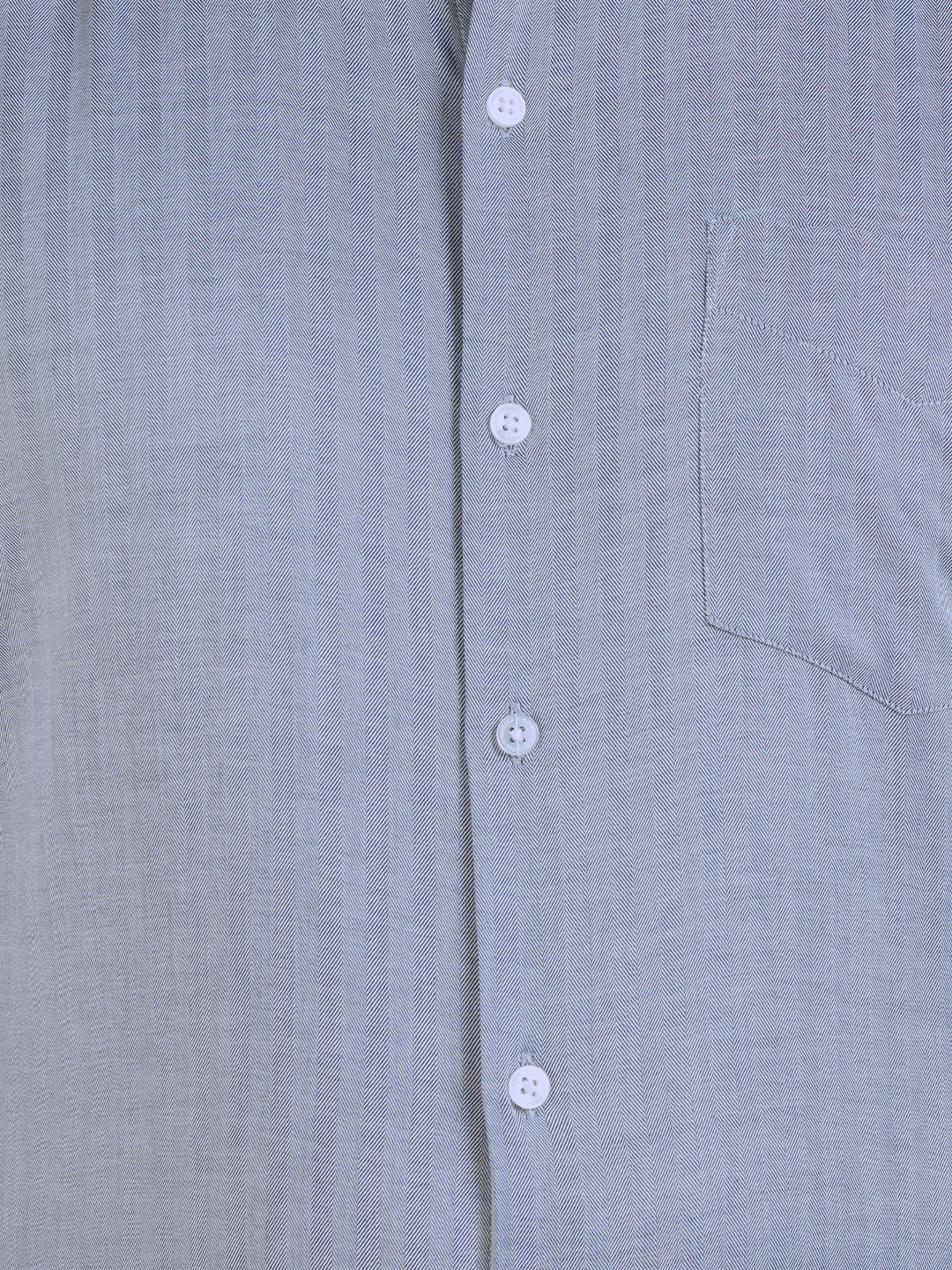 Men Blue Solid Pure Cotton Slim Fit Formal Shirt