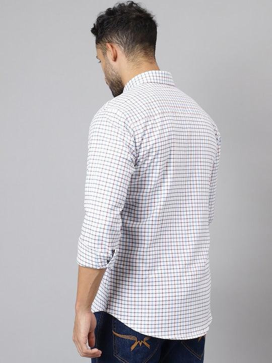 Plaided Flannel Checked Pure Cotton Slim Fit Casual Shirt