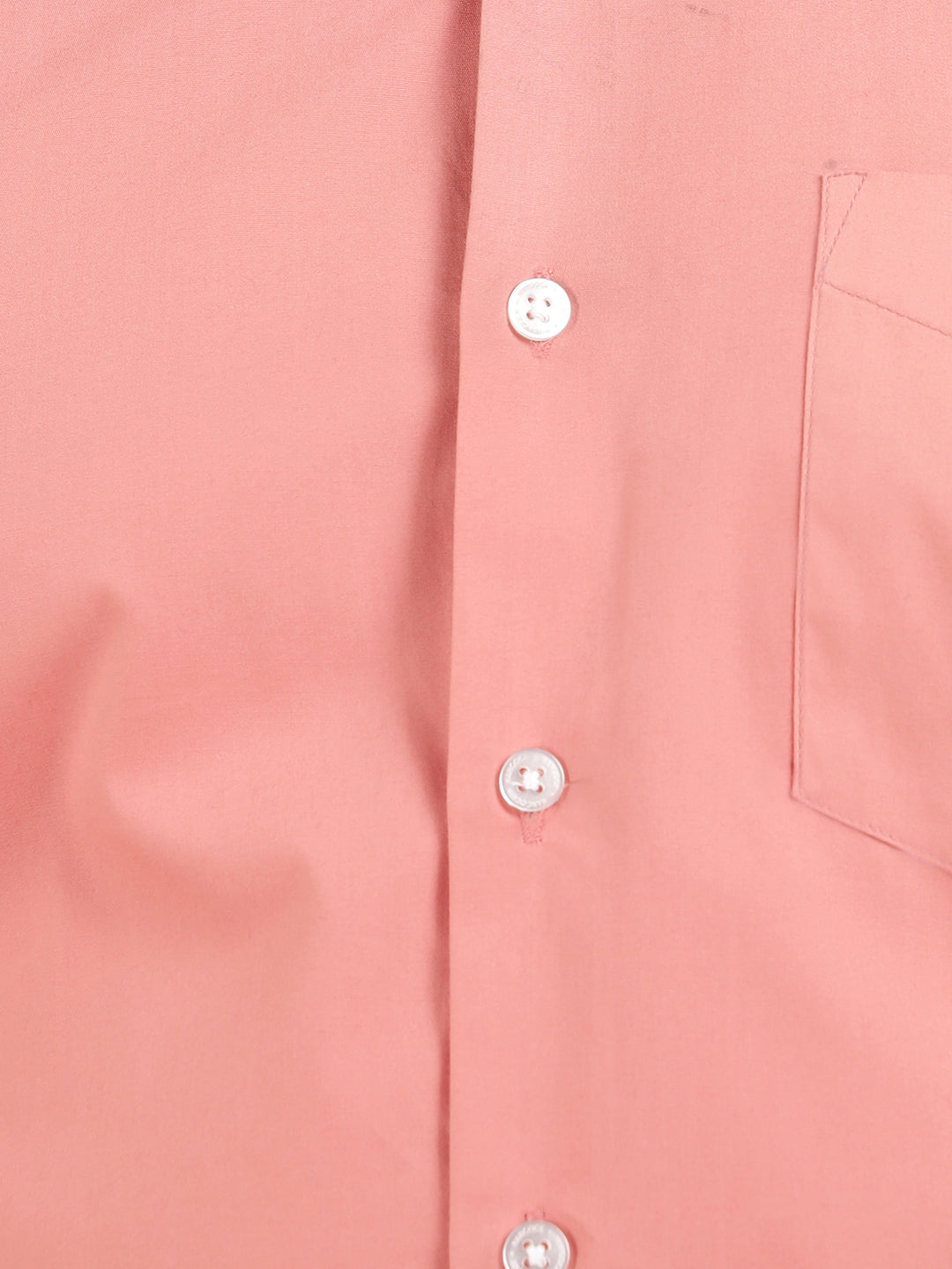 Hancock Men Coral Pure Cotton Button Down Collar Slim Fit Casual Shirt