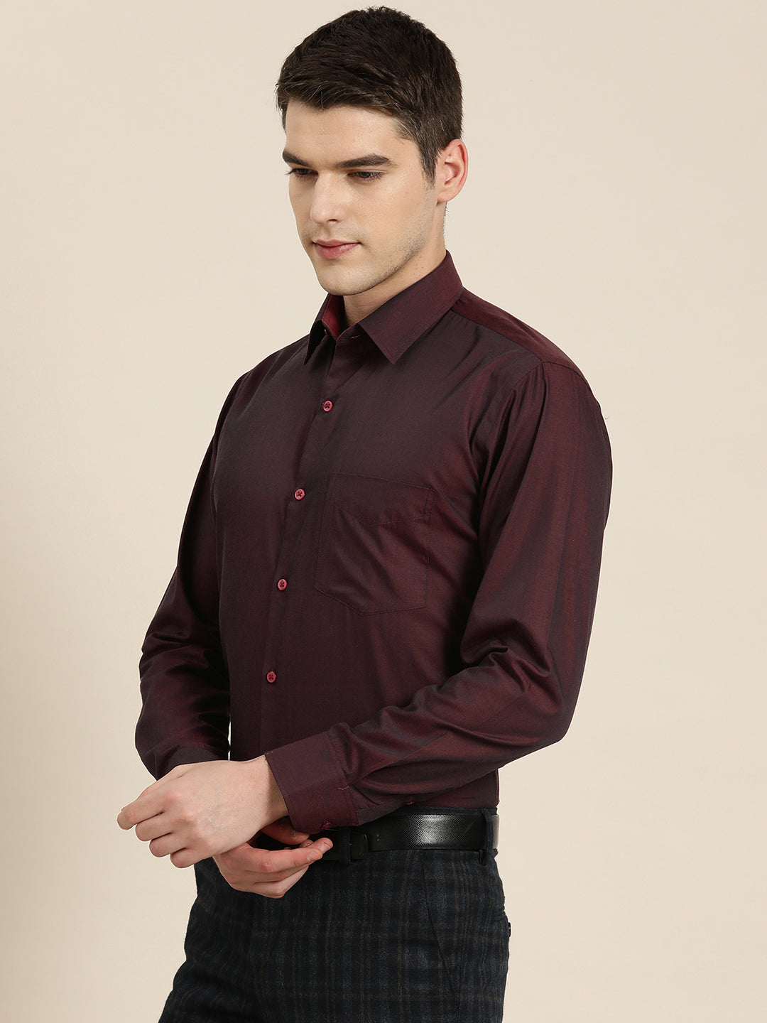 Mithila Clothes House Men Solid Casual Maroon Shirt - Buy Mithila Clothes  House Men Solid Casual Maroon Shirt Online at Best Prices in India |  Flipkart.com