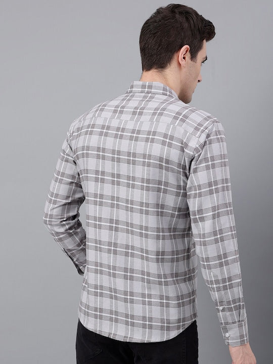 Plaided Flannel Checked Pure Cotton Slim Fit Casual Shirt