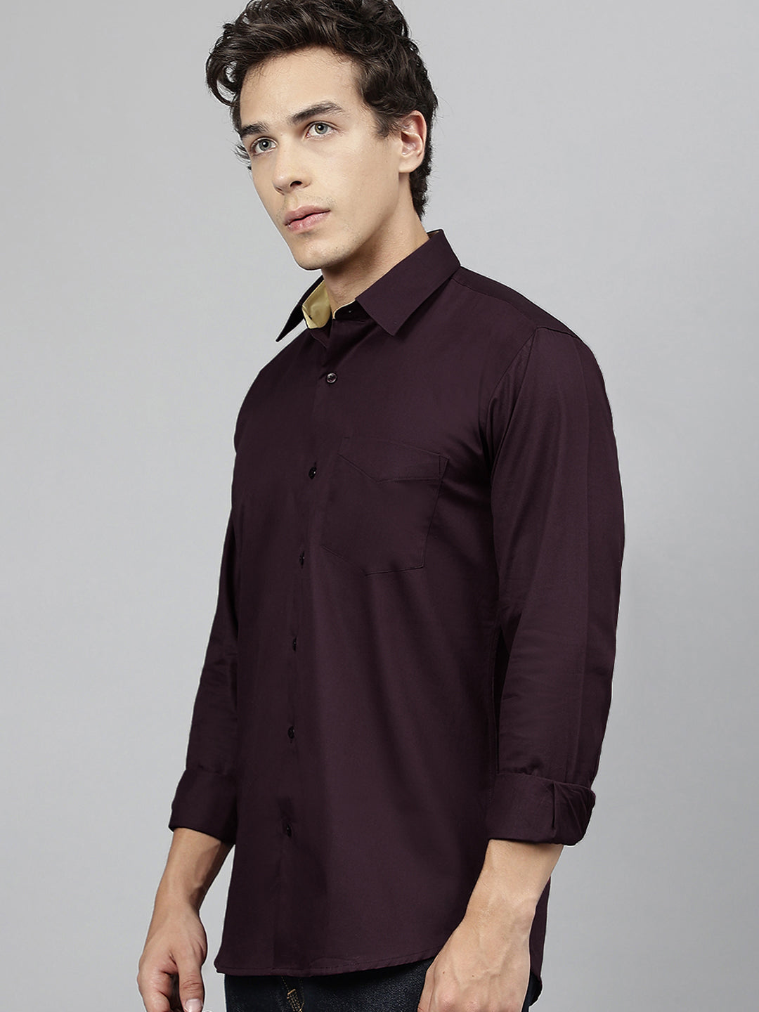 Slim fit casual shirts sales