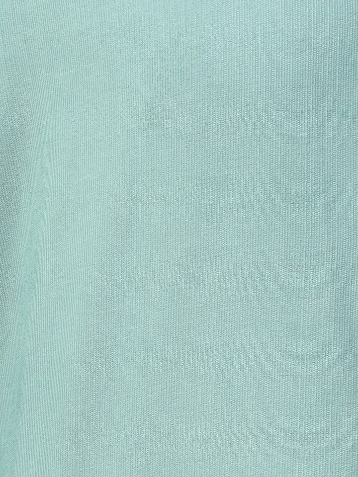 Hancock Men Olive Solid Pure Cotton Slim Fit Casual Shirt