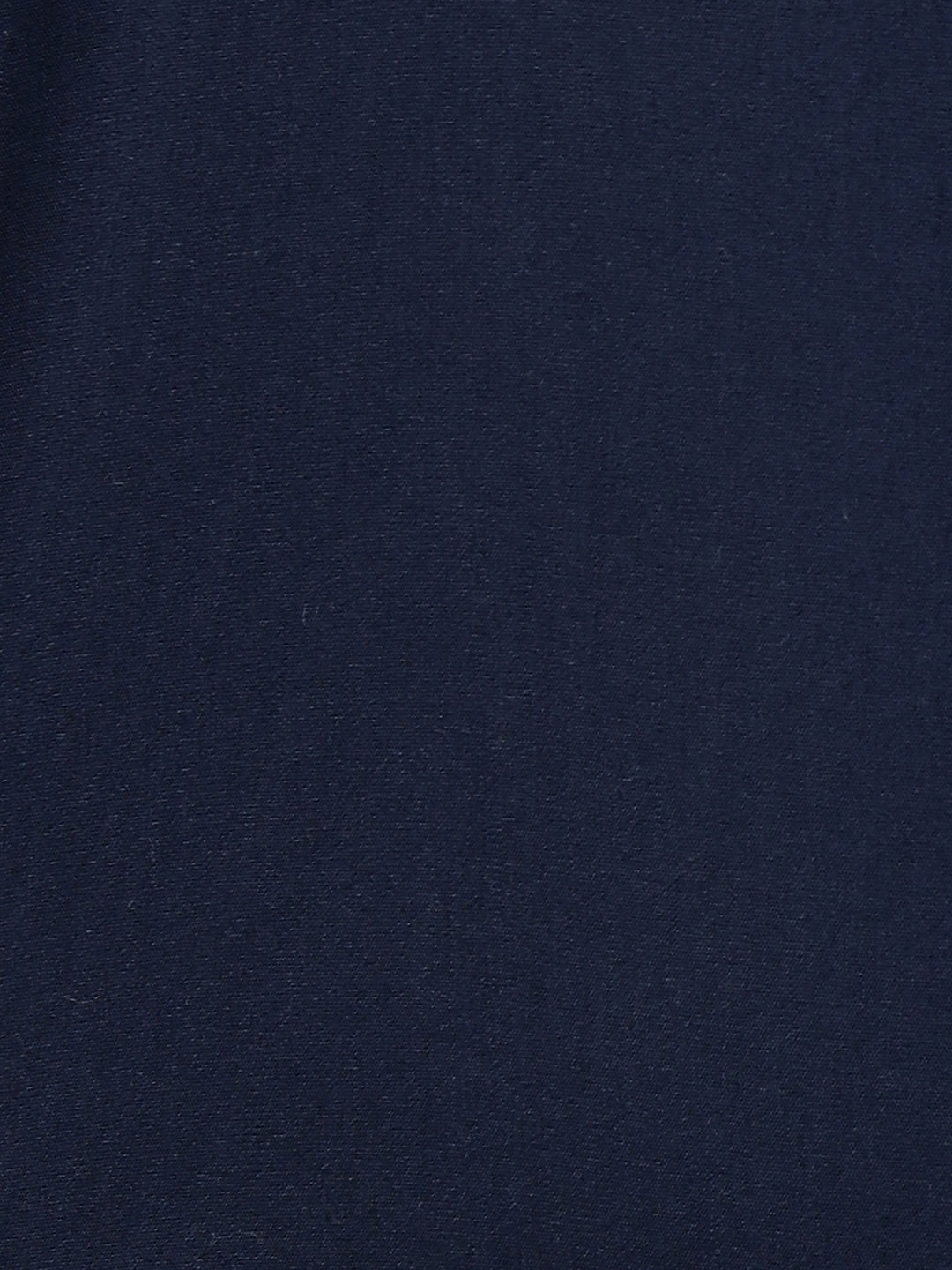 Hancock Men Navy Blue Solid Cotton Elastene Slim Fit Formal Shirt