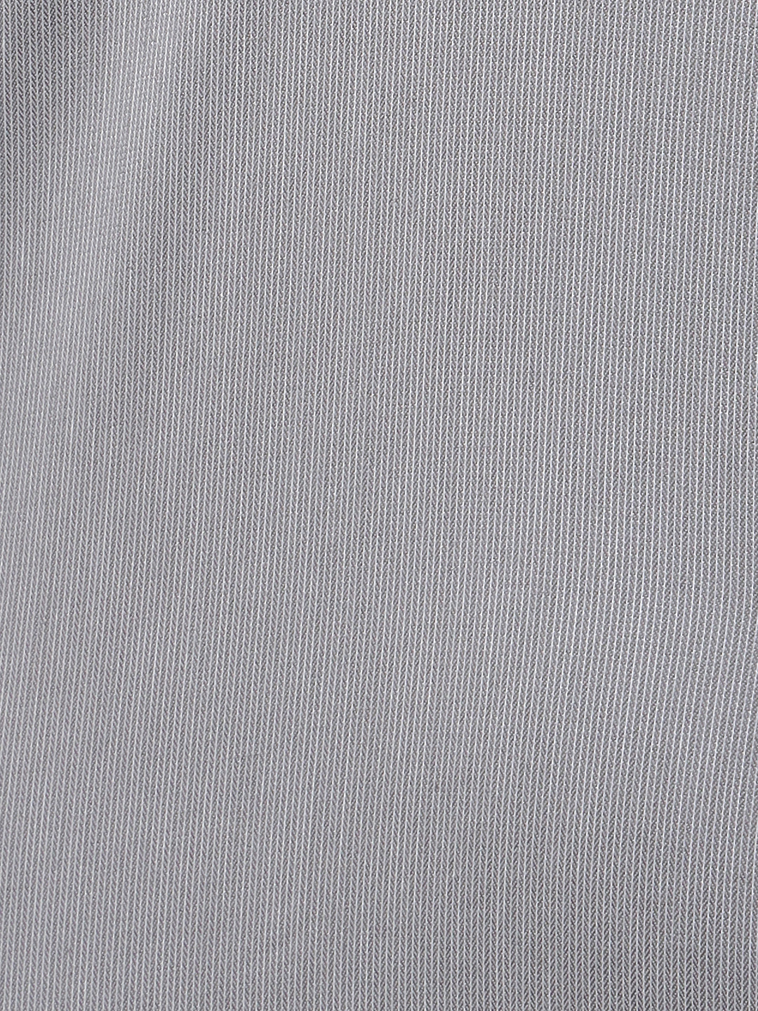 Hancock Men Grey Solid Cotton Elastene Slim Fit Formal Shirt