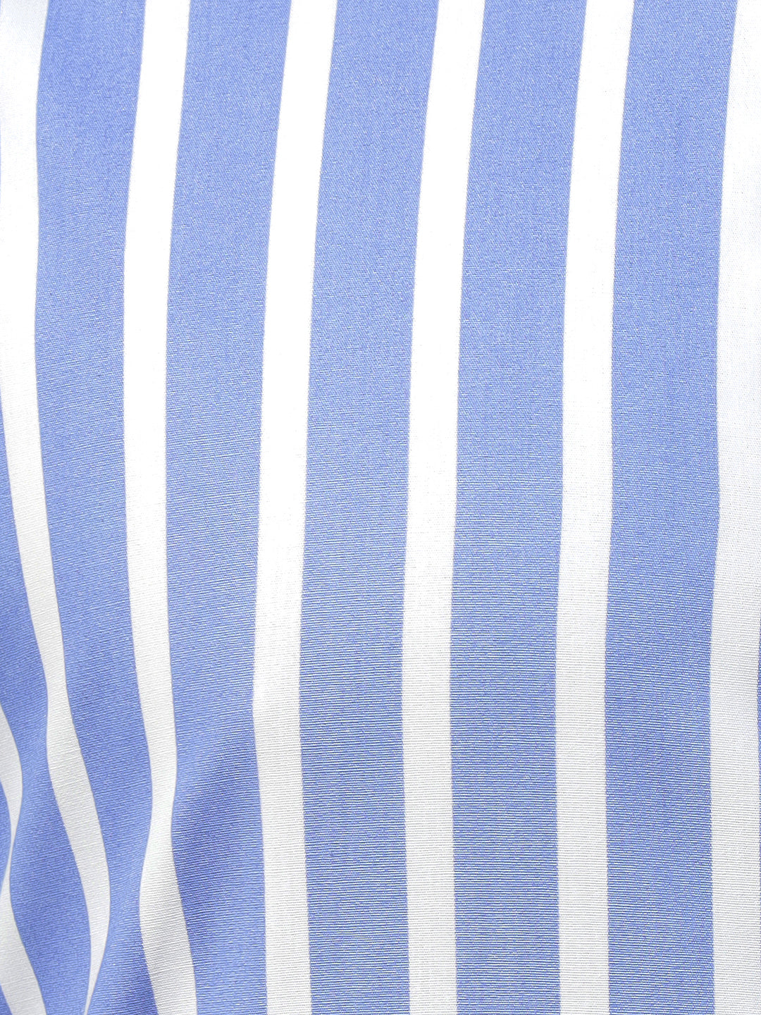 Hancock Men Blue & White Stripe Pure Cotton Slim Fit Formal Shirt