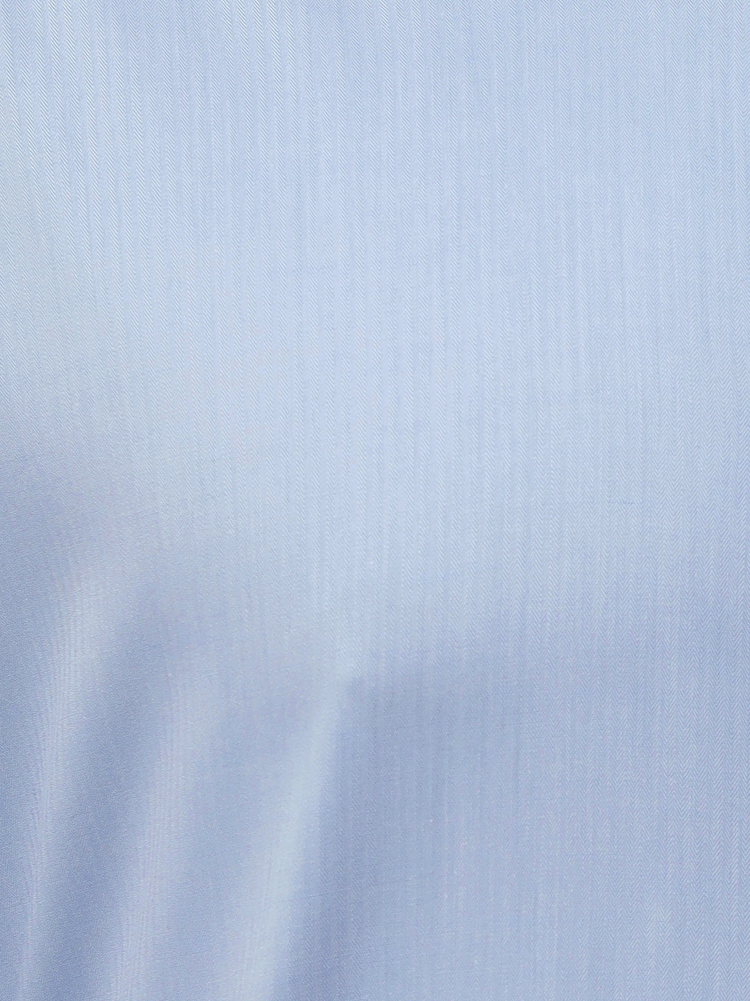 Hancock Men Sky Blue Solid Pure Cotton Slim Fit Formal Shirt
