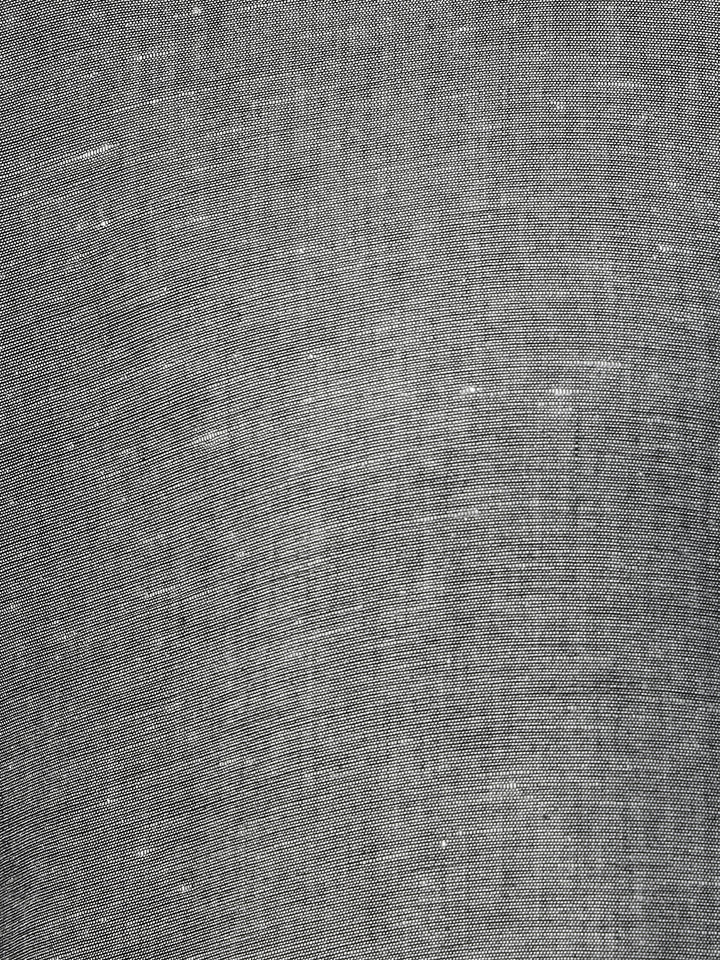 Hancock Men Grey Solid Linen Cotton Slim Fit Formal Shirt