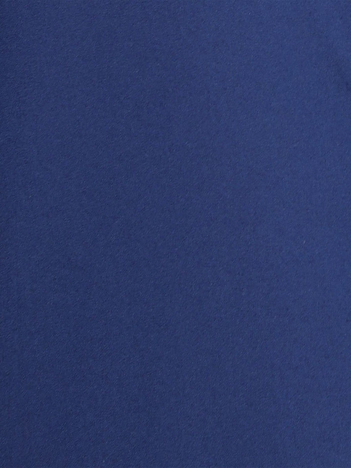Hancock Men Royal Blue Solid Pure Cotton Slim Fit Formal Shirt