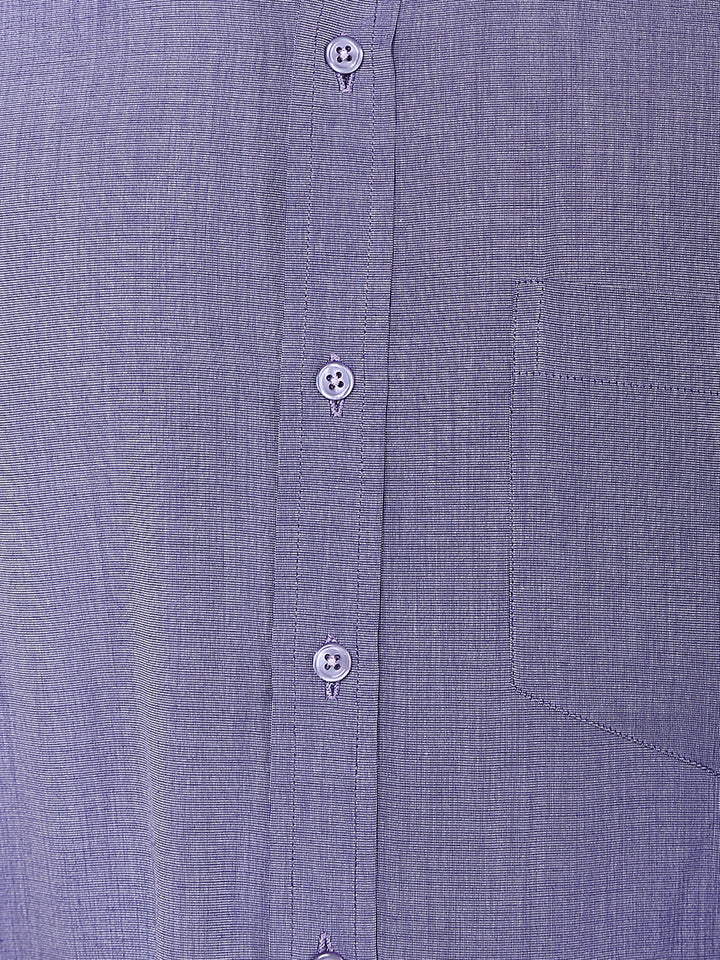 Men Purple Solid Cotton Rich Slim Fit Formal Shirt