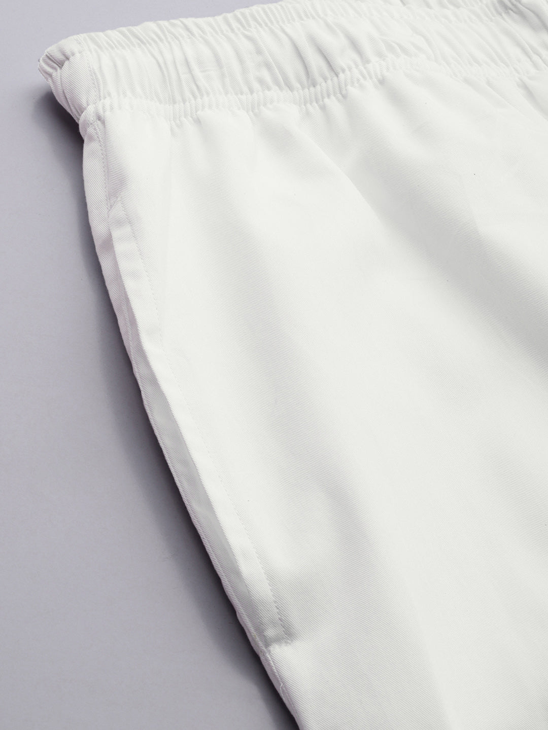 Men White Solids Pure Cotton Regular Fit Night Wear Night Suit