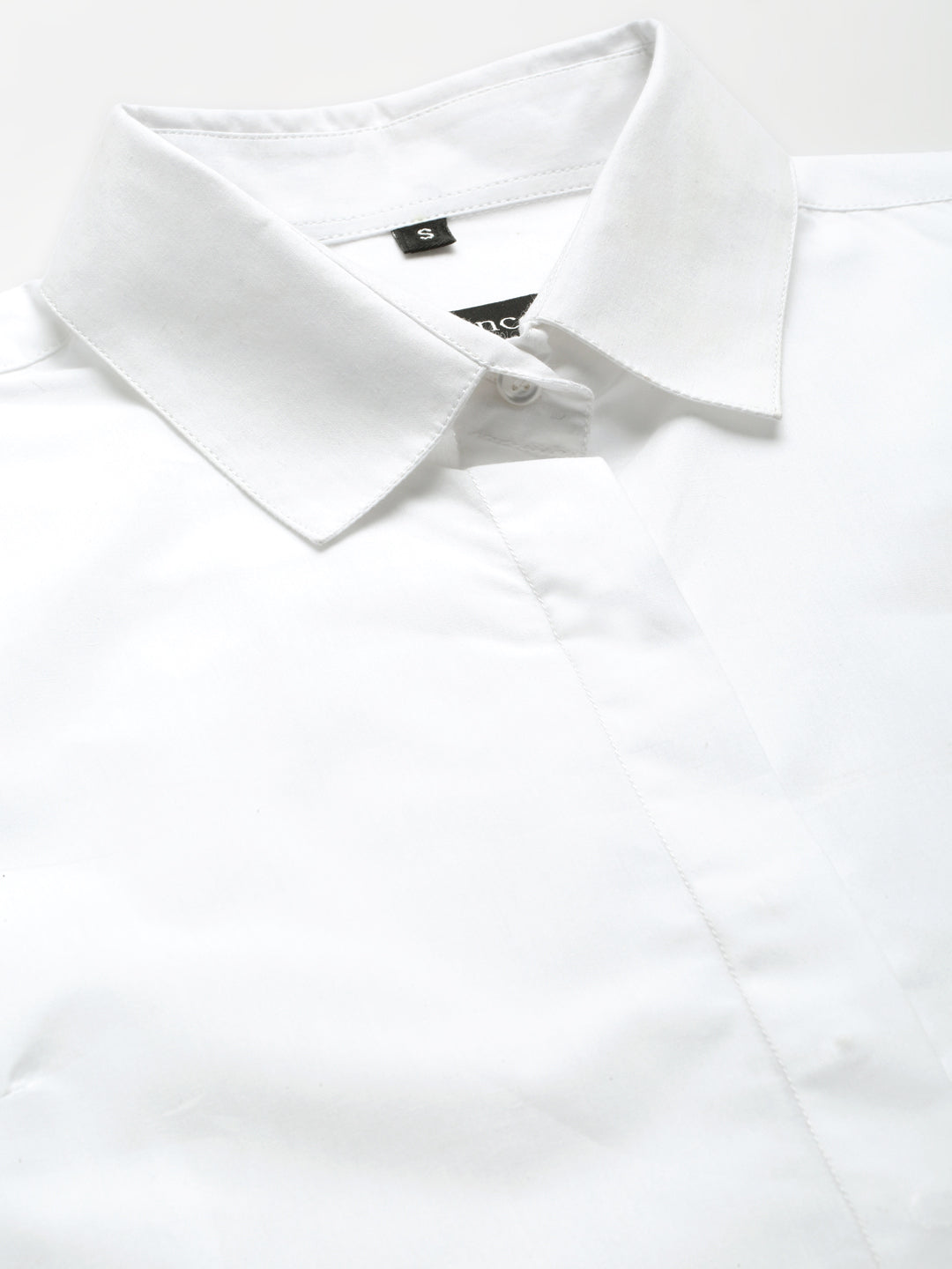 Women White Solid Pure Cotton Regular Fit Formal Shirt