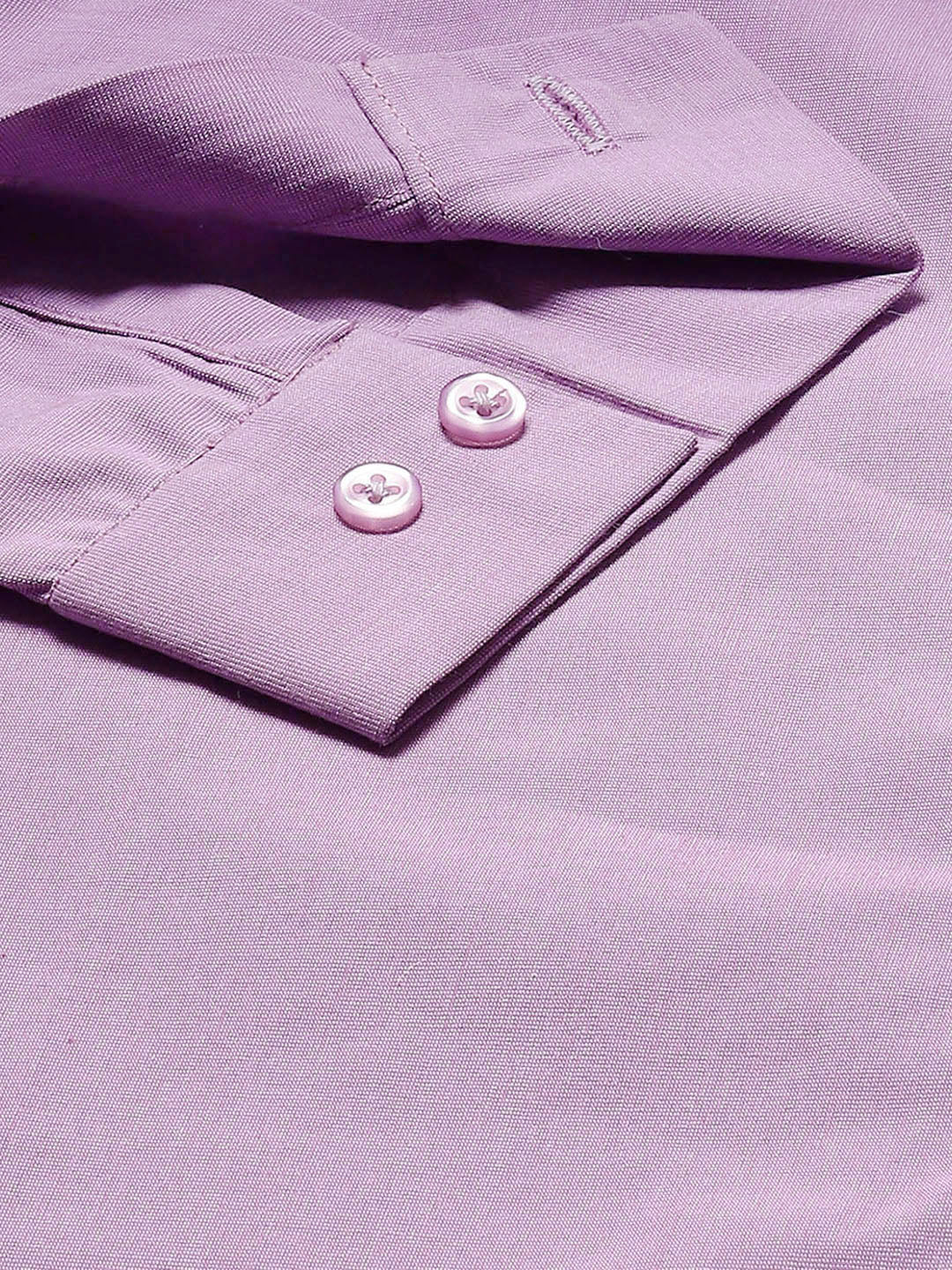 Women Mauve Solids Pure Cotton Slim Fit Formal Shirt