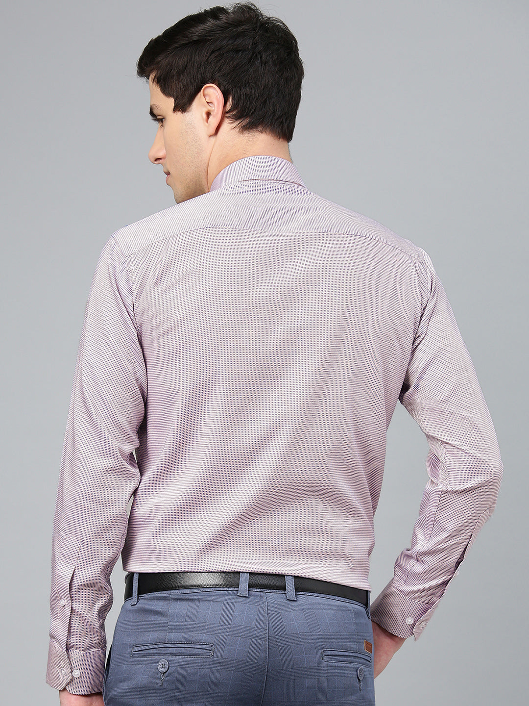 Men Pink Pure Cotton Solid Slim Fit Formal Shirt