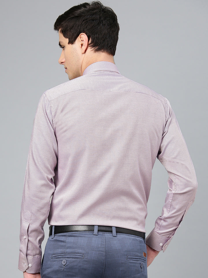 Men Pink Pure Cotton Solid Slim Fit Formal Shirt