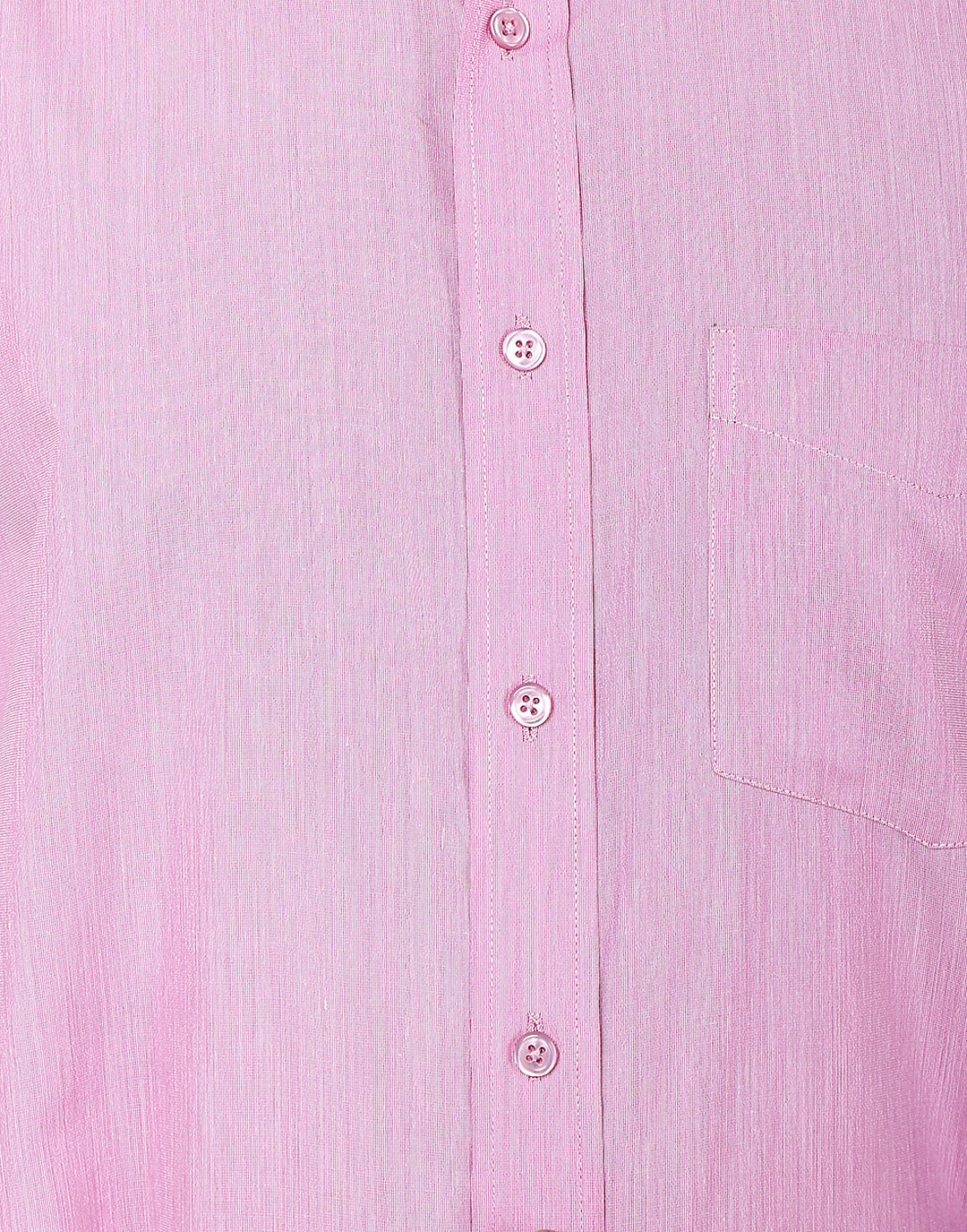 Men Pink Solid Cotton Rich Regular Fit Formal Shirt