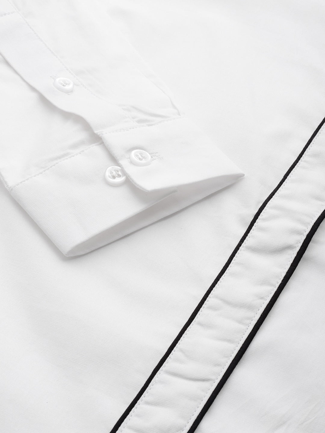 Women White Solids Pure Cotton Slim Fit Formal Shirt