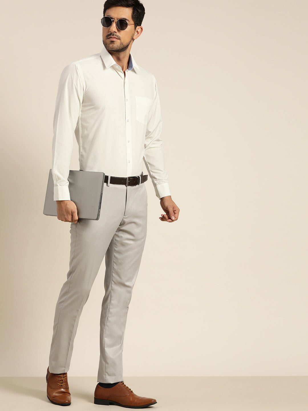 Alexander Kraft Monte Carlo | Cream White Cotton Twill Updated Gurkha  Trousers – Baltzar