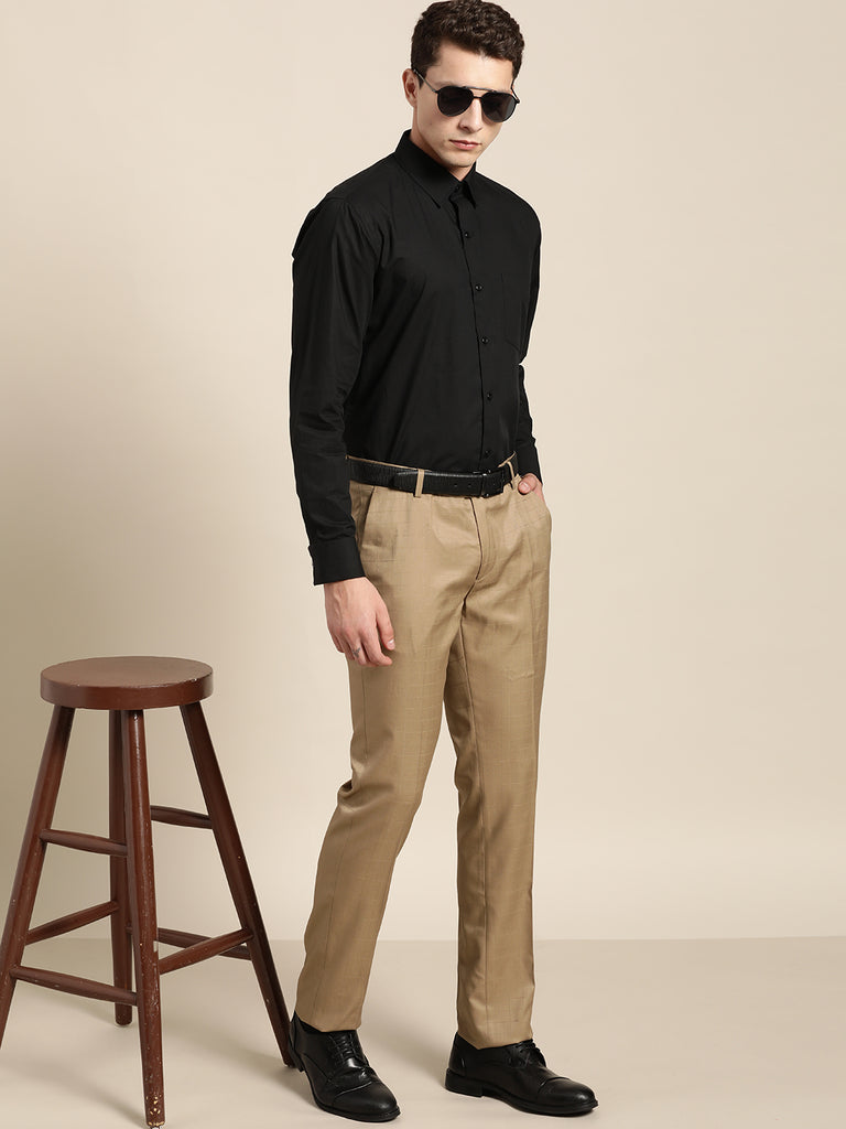 Cream Pitch Black Casual pants  Shop Pitch Black Casual pants here