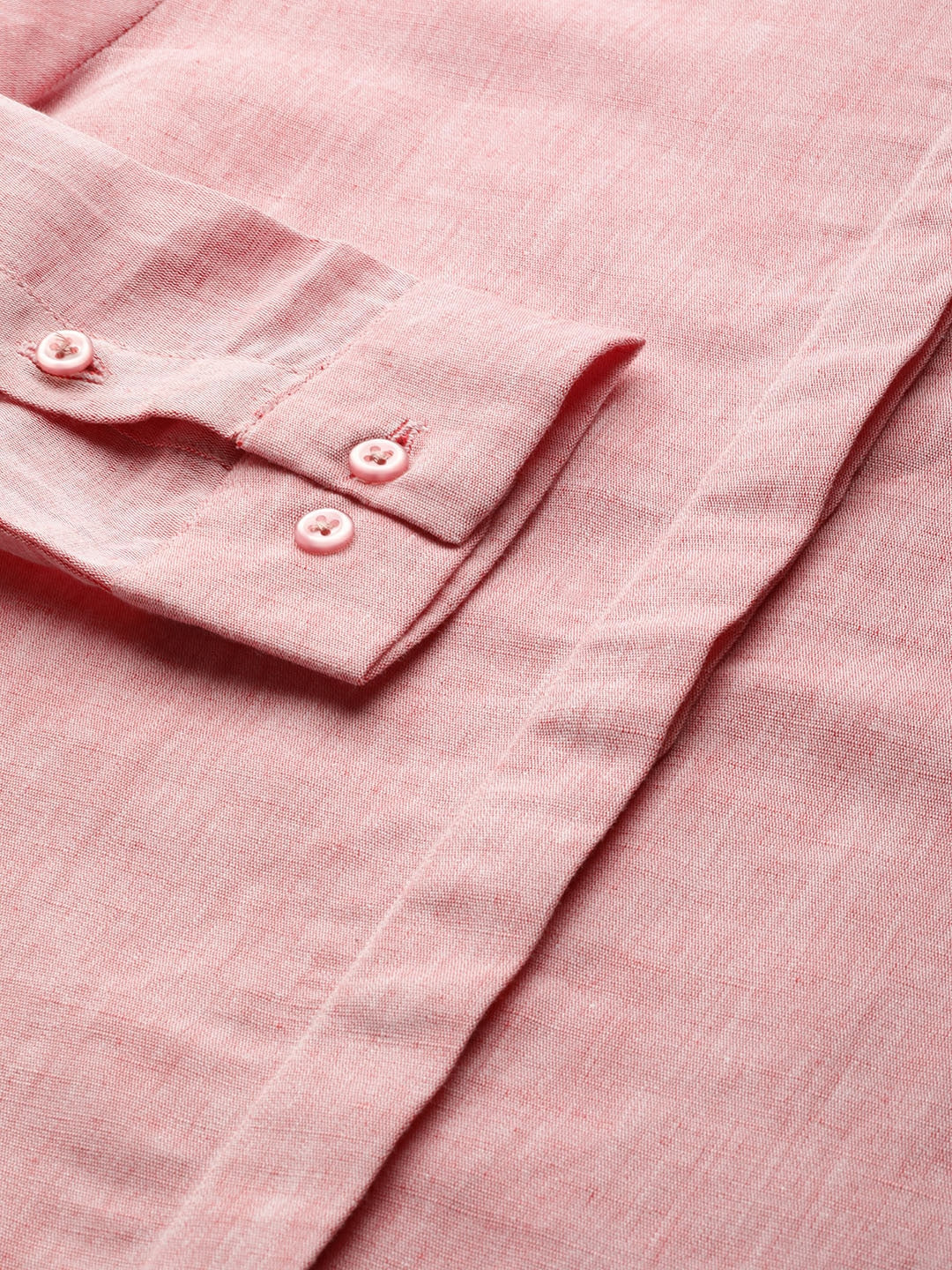 Women Coral Solids Pure Cotton Slim Fit Formal Shirt