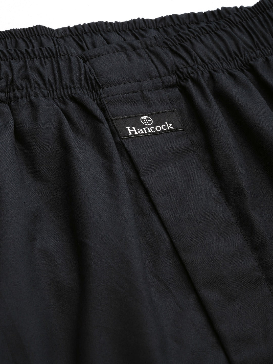 Men Black Solids Pure Cotton Regular Fit Night Wear Night Suit