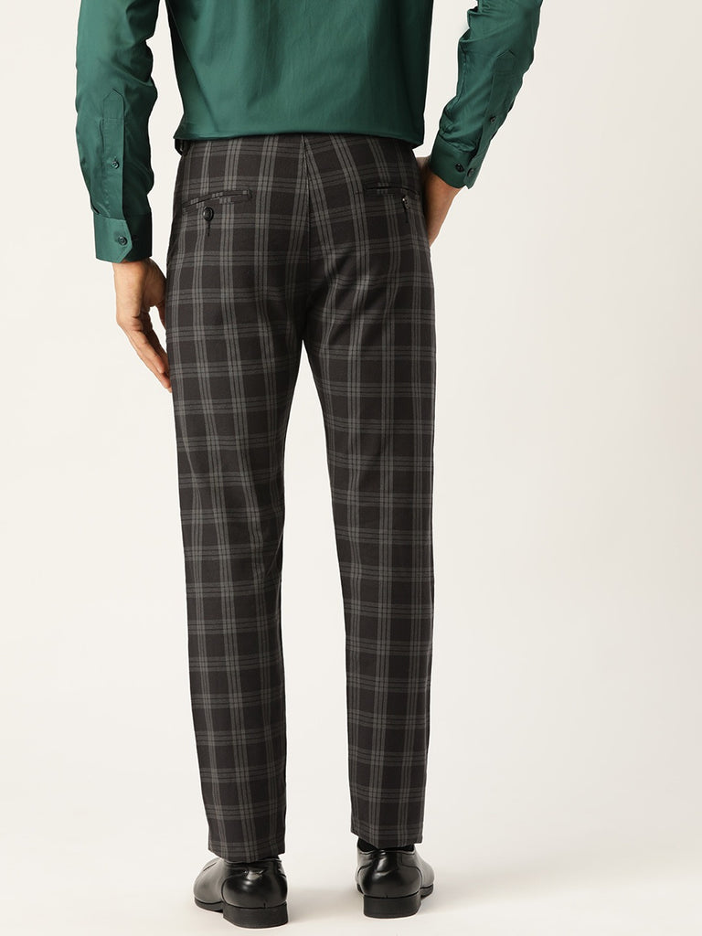 Buy online Mid Rise Checks Formal Trouser from Bottom Wear for Men by  Solemio for 799 at 59 off  2023 Limeroadcom