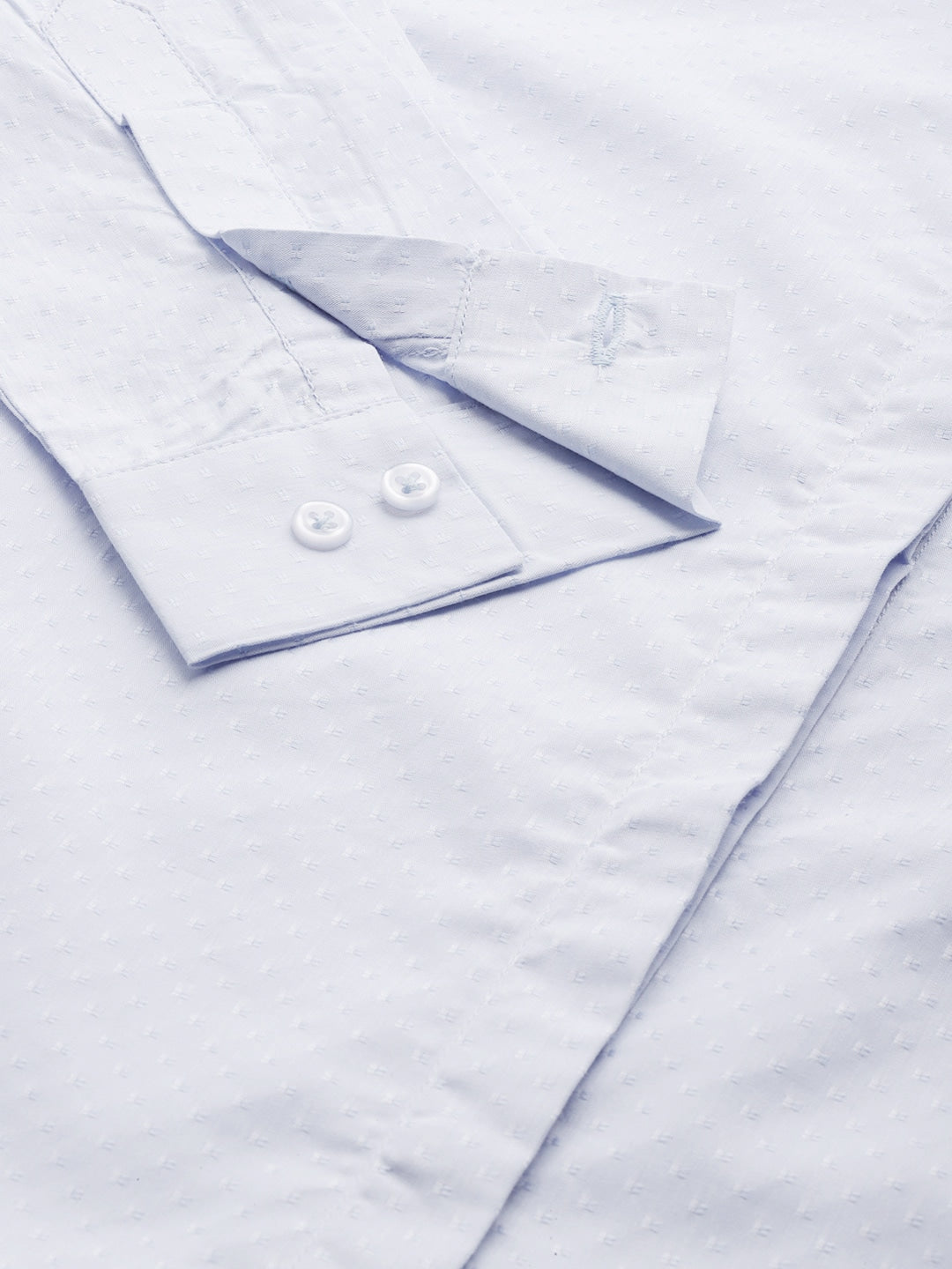 Women Sky Solid Pure Cotton Slim Fit Formal Shirt