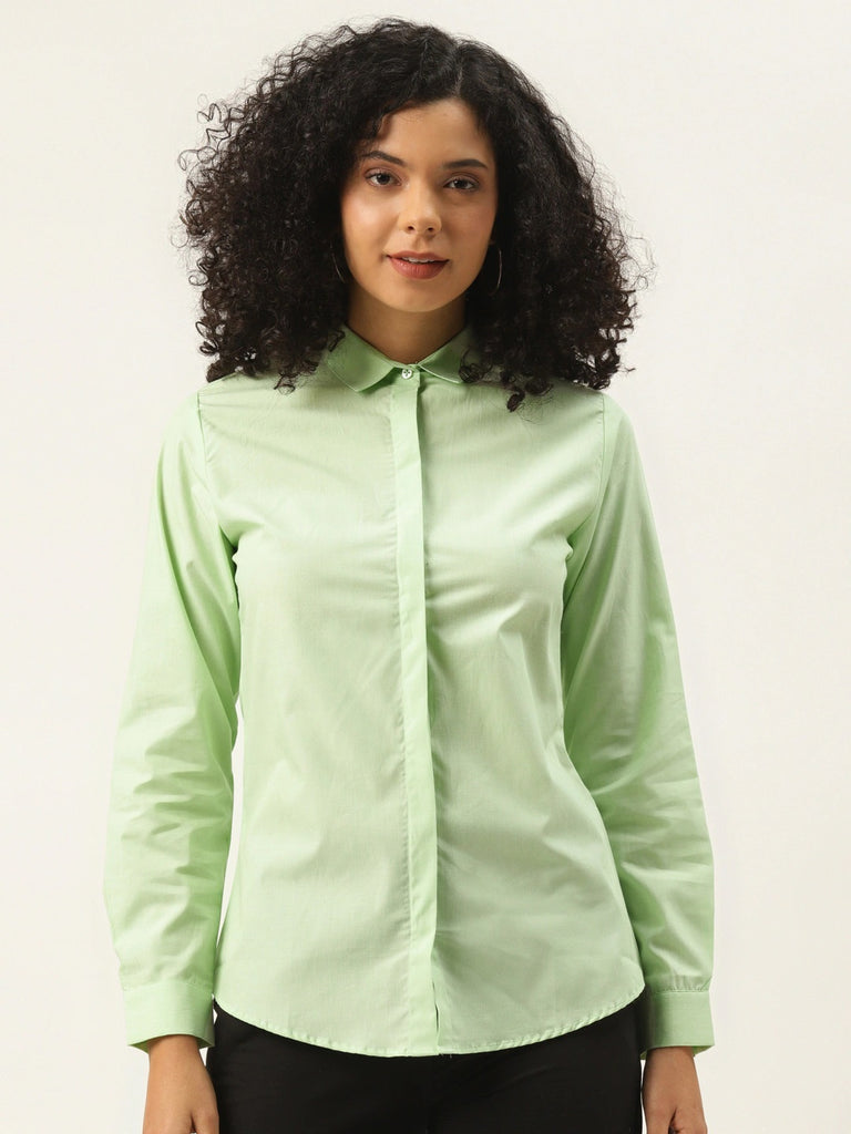 OTTO - Peacock Green Plain Shirt. Relax Fit - LUSTER_4 – ottostore.com