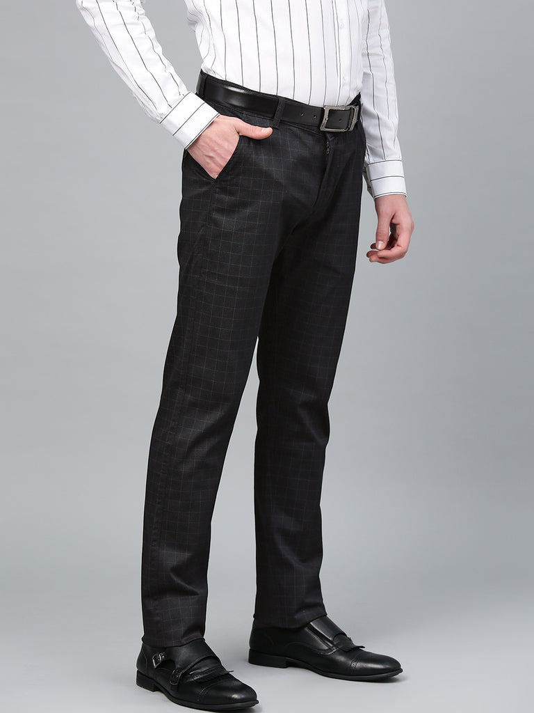 Black Men Regular Fit Polyester Checked Casual Pant at Best Price in  Tirupur  Essa Garments