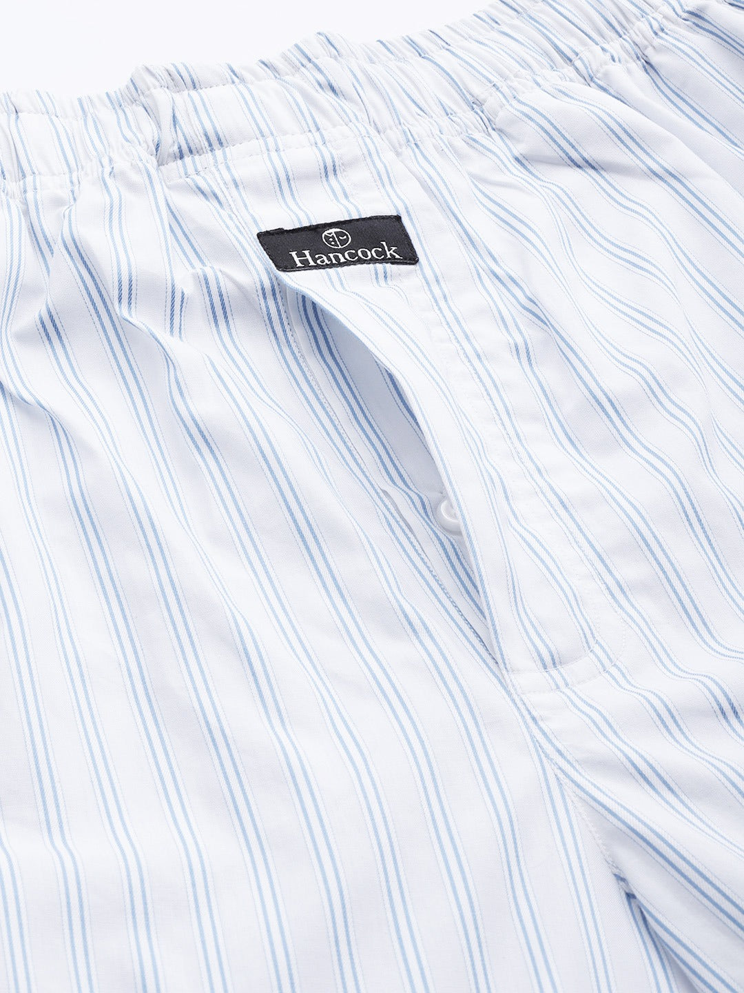 Men White Stripes Pure Cotton Regular Fit Night Wear Night Suit
