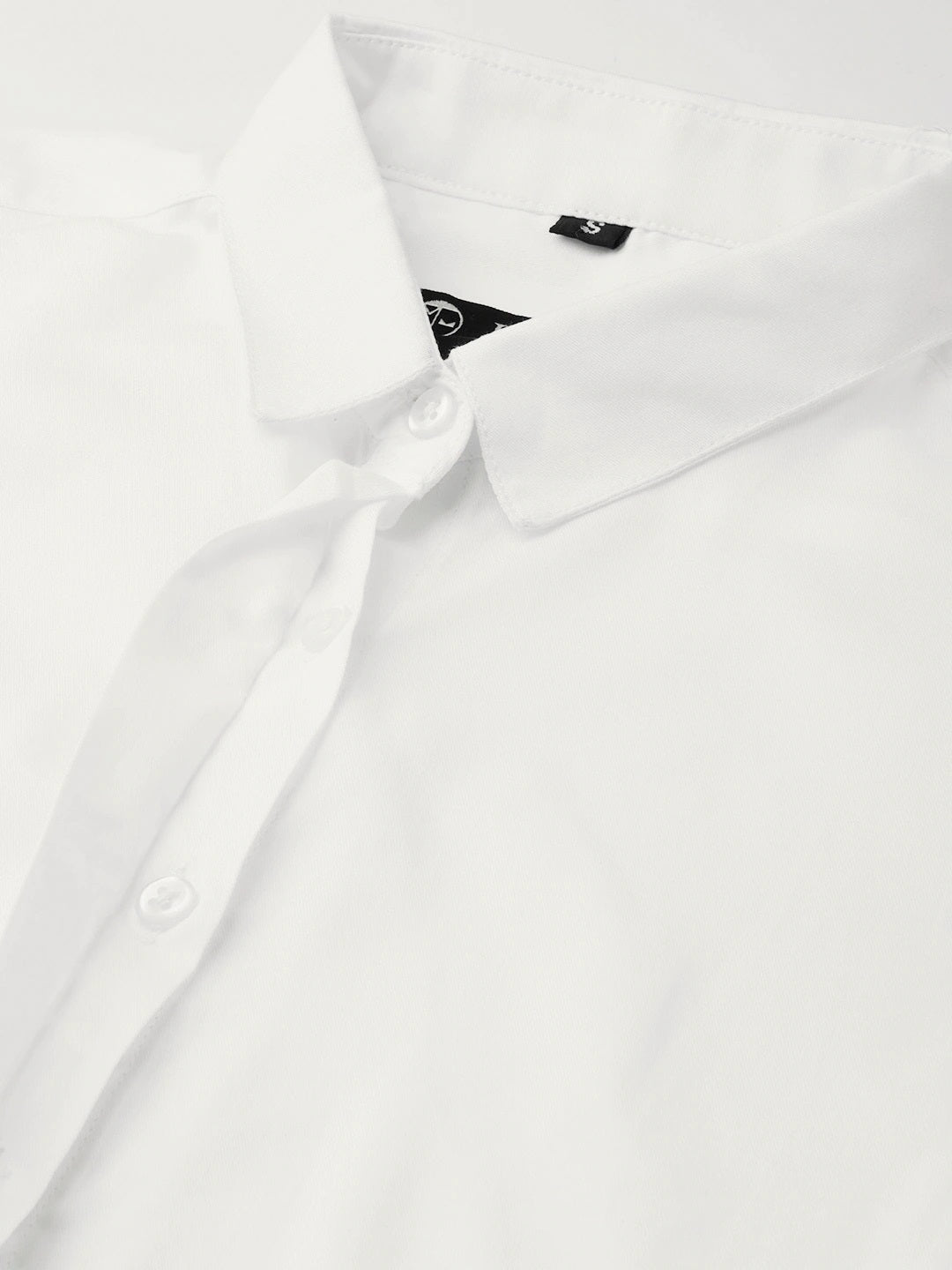 Women White Solids Pure Cotton Slim Fit Formal Shirt